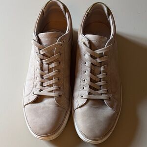 Aldo Men's Light Beige Suede Low-Top Sneakers